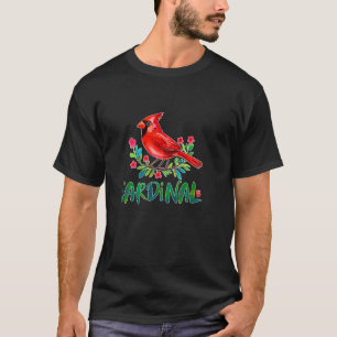 Camiseta Pássaro Cardinal Vermelho ART Cardinal