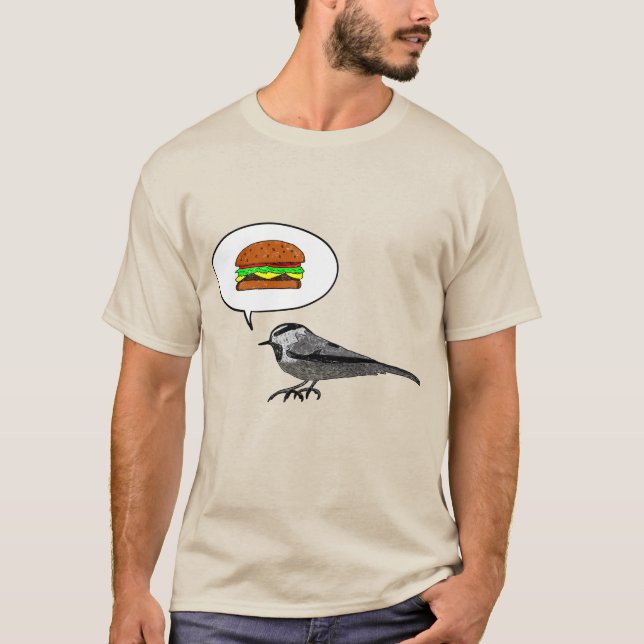 Camiseta Pássaro Cheeseburger: Frango das Montanhas (Frente)