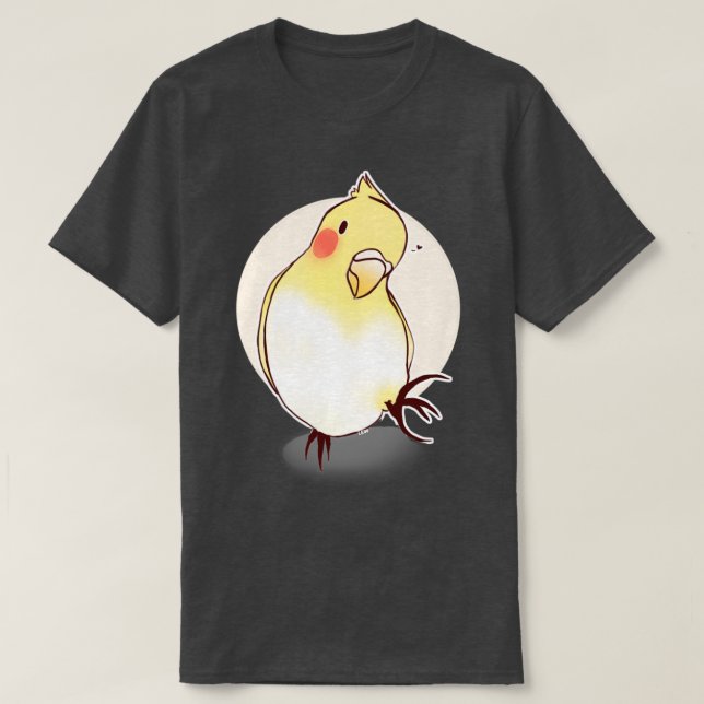 Camiseta Pássaro Cockatiel Cugado (Frente do Design)