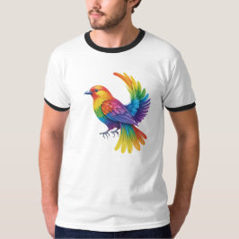 Camiseta Pássaro Colorido