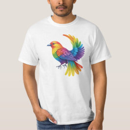 Camiseta Pássaro Colorido