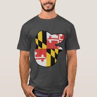 Camiseta Pássaro com bandeira de Maryland