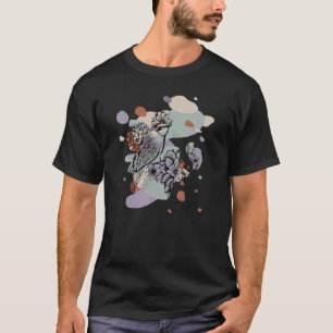Camiseta pássaro com flores