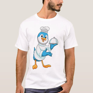 Camiseta Pássaro como cozinheiro com Púltimo