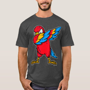 Camiseta Pássaro da Cockatoia Engraçado Dabbing Parrot Da