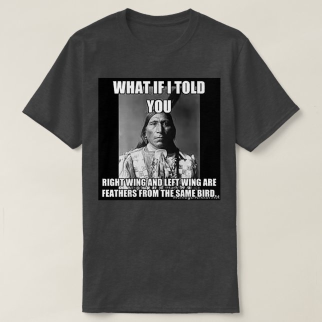 Camiseta Pássaro da Direita da asa esquerda  (Frente do Design)