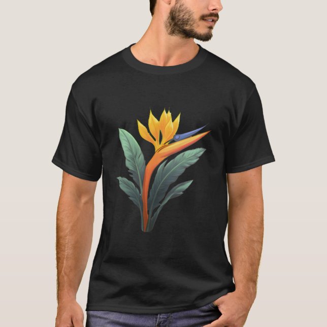 Camiseta Pássaro Da Flor De Paraíso (Frente)