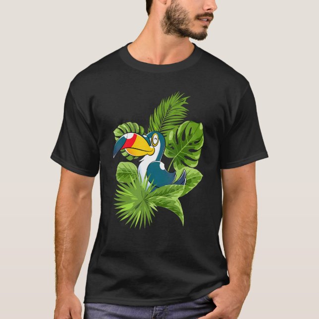 Camiseta Pássaro da Floresta Tropical de Aves (Frente)