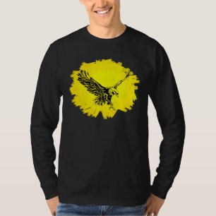 Camiseta Pássaro De Águia De Pica Escava Pássaro Colorido A