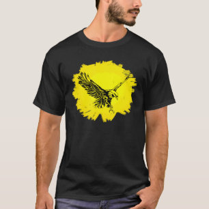 Camiseta Pássaro De Águia De Pica Escava Pássaro Colorido A