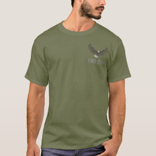 Camiseta Pássaro de águia-voadora-alta da arte de caça