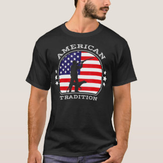 Camiseta Pássaro de Caça Patriótico Americano Clássico