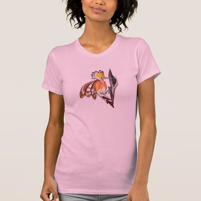 Camiseta pássaro de capuz (Frente)