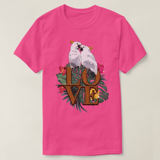 Camiseta Pássaro de Cockatoo 2 (Frente do Design)