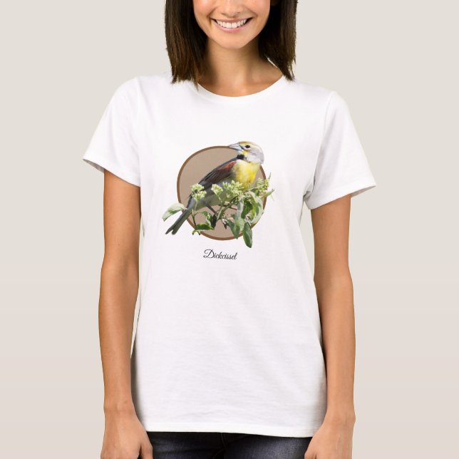 Camiseta Pássaro de Dickcissel (Frente)