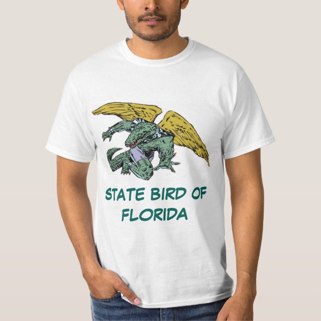 CAMISETA PÁSSARO DE ESTADO DE FLORIDA: O JACARÉ (Frente)