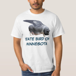 CAMISETA PÁSSARO DE ESTADO DE MINNESOTA: O PORCO