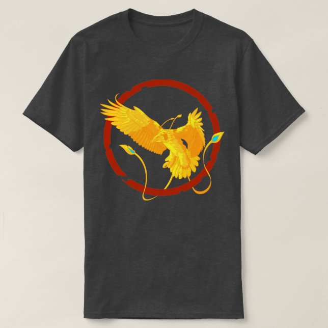 Camiseta Pássaro de Fogo Mítico Phoenix (Frente do Design)
