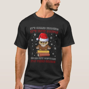 Camiseta Pássaro de Natal com Papai Noel Chama-se Leitura