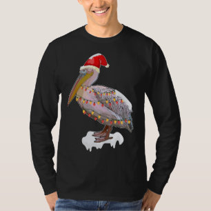 Camiseta Pássaro de Natal Pelican Hat Figurume Bird Love