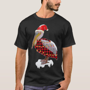 Camiseta Pássaro de Natal Pelican Hat Figurume Bird Love