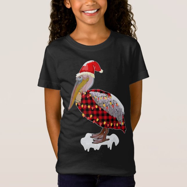 Camiseta Pássaro de Natal Pelican Hat Figurume Bird Love (Frente)