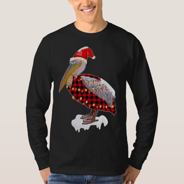 Camiseta Pássaro de Natal Pelican Hat Figurume Bird Love (Frente)
