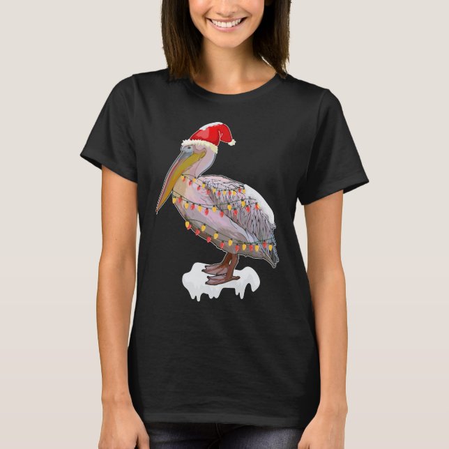 Camiseta Pássaro de Natal Pelican Hat Figurume Bird Love (Frente)