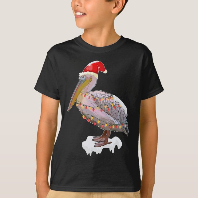 Camiseta Pássaro de Natal Pelican Hat Figurume Bird Love (Frente)