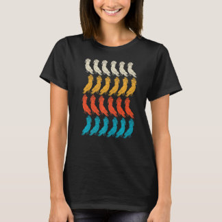 Camiseta Pássaro de papagaio observando coquetel animal ret