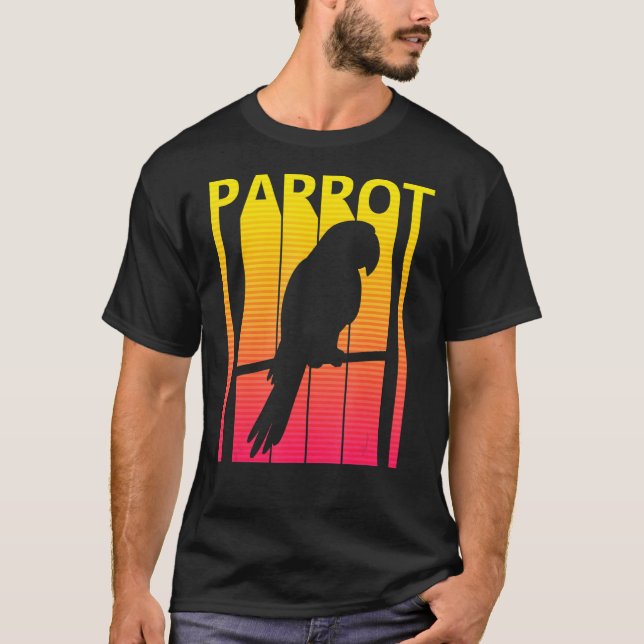 Camiseta Pássaro de Papagaio Retro (Frente)
