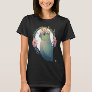 Camiseta Pássaro de Parrotlet de Cana Aquática Coroa Pe