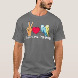 Camiseta Pássaro de Pássaro Quacker do Pássaro de Paz e Amo