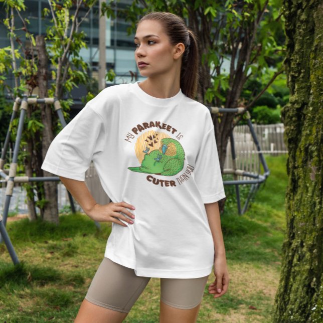 Camiseta Pássaro-de-periquito (Criador carregado)