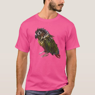 Camiseta Pássaro de queijo verde molhado Pássaro molhado Pó