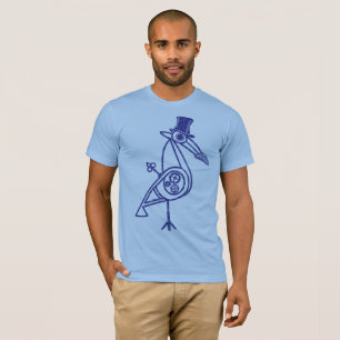 Camiseta Pássaro de Steampunk