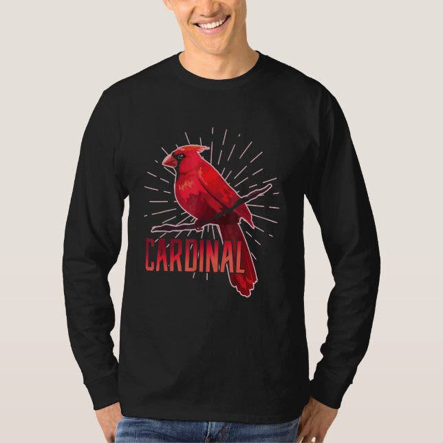Camiseta Pássaro Design de Cardinal (Frente)