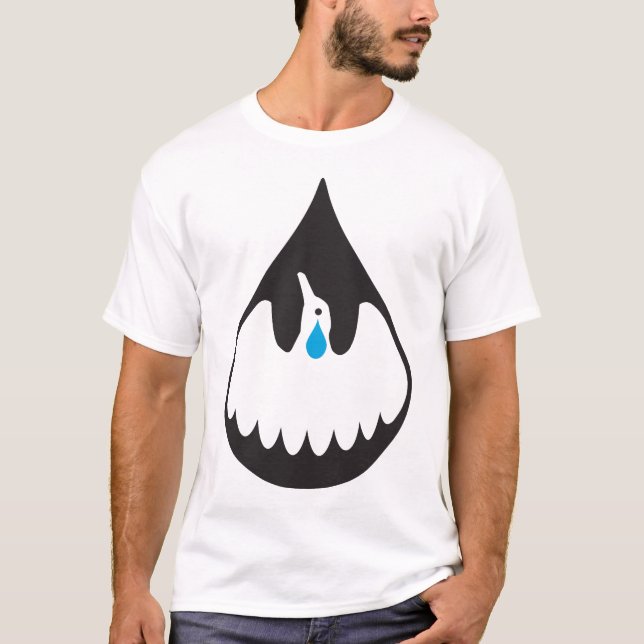 Camiseta Pássaro do derramar de óleo (Frente)