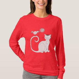 Camiseta Pássaro do gato n… a margarida