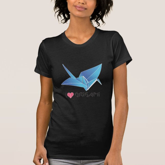Camiseta pássaro do origami (Frente)