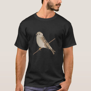 Camiseta Pássaro do Pardal da Casa num Twig