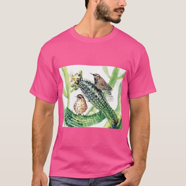 Camiseta Pássaro e Flores do Estado do Arizona (Frente)