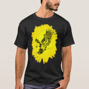 Camiseta Pássaro Eagle Motif De Pica Garra Aves Animais