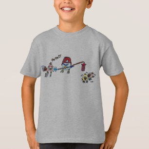 Camiseta Pássaro em cólera bombeiro