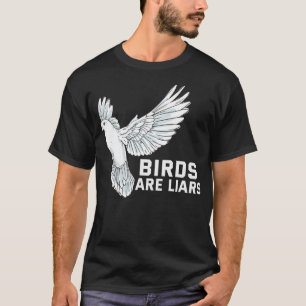 Camiseta Pássaro Engraçado Assistindo Meme Presentes Pombos