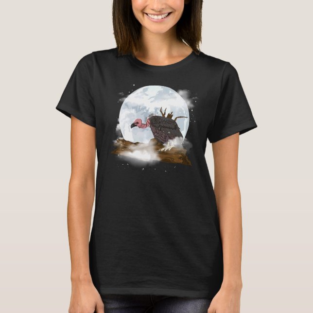 Camiseta Pássaro Escavador à Lua Cheio Ruppels Griffon (Frente)
