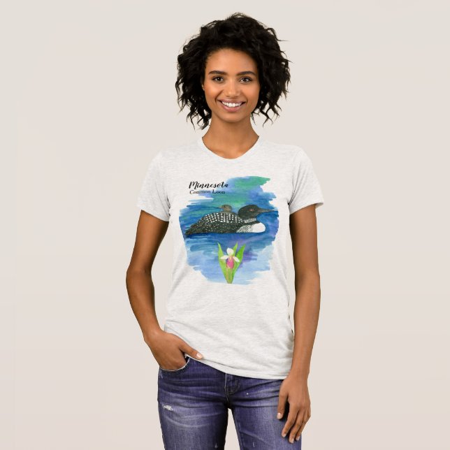Camiseta Pássaro Estatal do Leão Comum de Minnesota (Frente Completa)