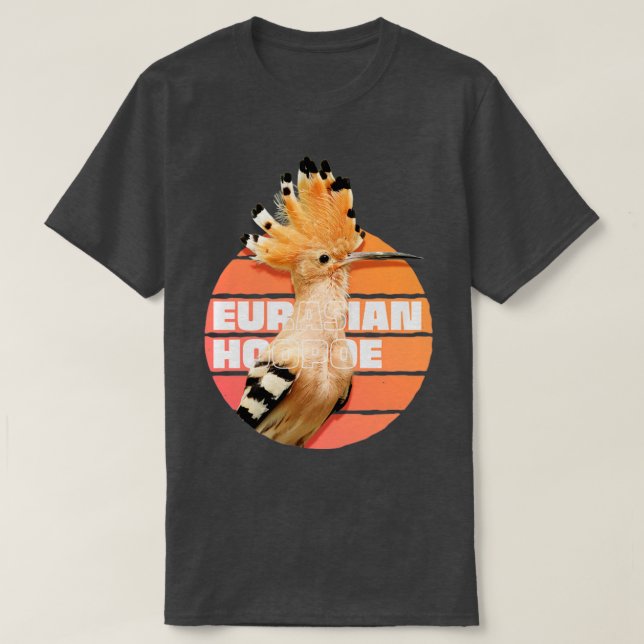 Camiseta Pássaro Eurasiano Hoopoe (Frente do Design)