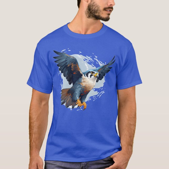 Camiseta Pássaro Falcão Peregrino Cinto A Ver Pássaro Selva (Frente)