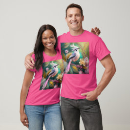 Camiseta Pássaro Fantasia Branca - Blush Tail Jay